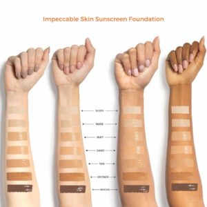 Suntegrity Skincare Impeccable Skin SPF 30 is a mineral sunscreen foundation, all 7 shades available at Inspire Beauty.