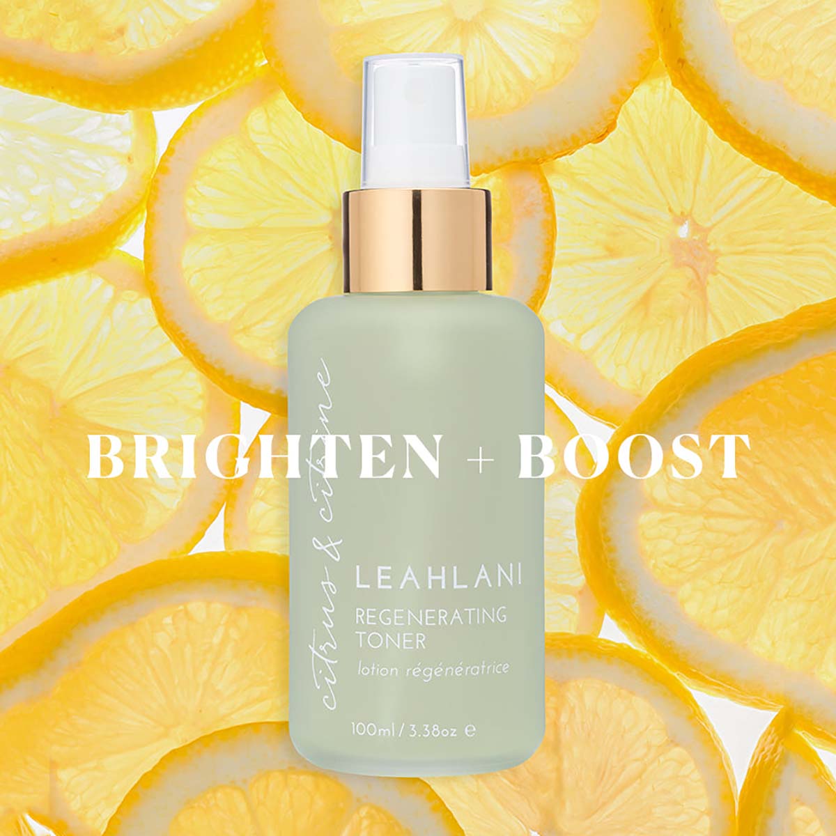 Leahlani Skincare Citrus & Citrine Brightening Toner.