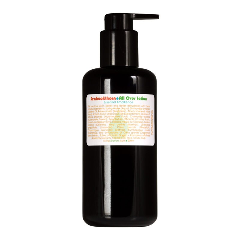 Shop Living Libations Seabuckthorn All Over Lotion, a silky lightweight body and face lotion for smooth, soft skin.