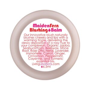 Living Libations Maiden Fern Blushing Balm available at Inspire Beauty.