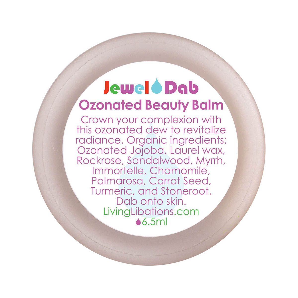 Living Libations Jewel Dab Ozonated Beauty Balm available at Inspire Beauty.