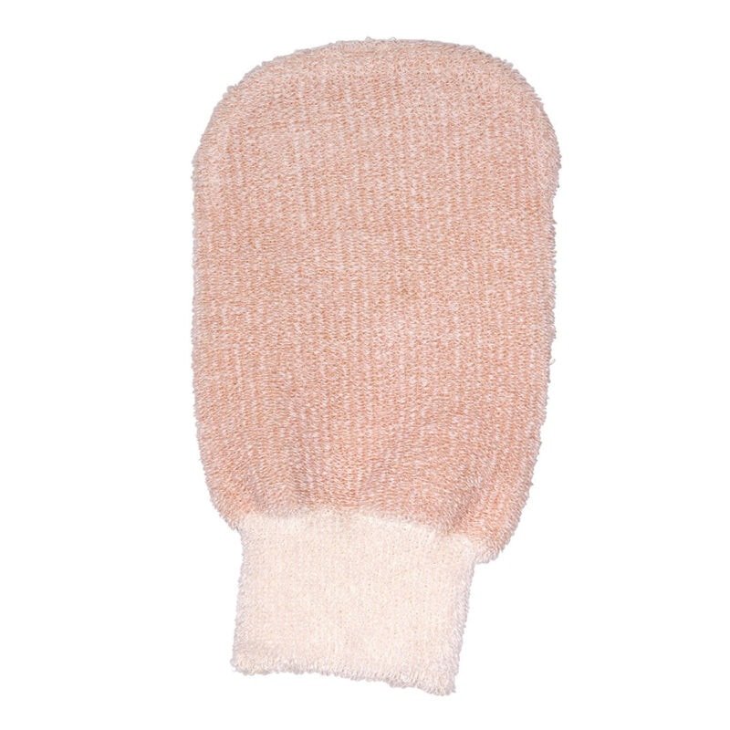 Living Libations Nettle Massage Mitt, an all natural exfoliating mitt for smooth and soft skin.