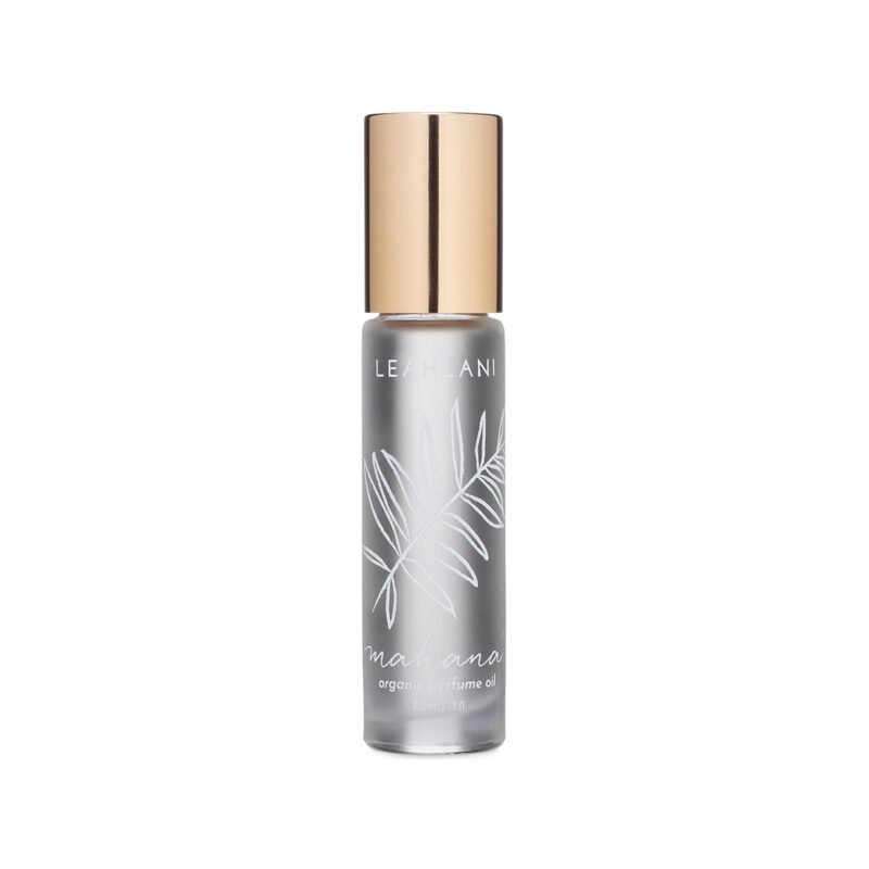 Shop Leahlani Mahana Perfume Oil, a natural vanilla coconut tropical perfume blend.