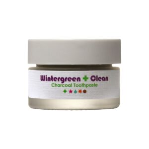 Living Libations Wintergreen Clean Charcoal Toothpaste polishes and brightens teeth for a brighter, whiter smile.