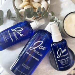 Jao Brand Hand Refresher is an award winning hand sanitizer made with natural ingredient to santizer and disinfect on the go.