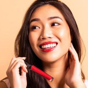 Tok Beauty Lip Gloss in shade Rise is a gorgeous sheer cherry red lip gloss.