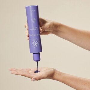 Shop Innersense Bright Balance Hairbath, a clean purple shampoo to neutralize yellow and brass in blonde and gray hair.