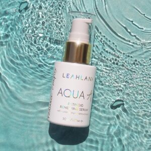 Leahlani Aqua A is a nighttime retinoid serum that helps renew and rejuvenate skin overnight.