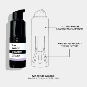Kaia Naturals The Sweat Powder Spray available at Inspire Beauty.