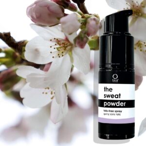 Kaia Naturals Sweat Powder Sakura Blossom is an all natural body powder for odor and sweat control.