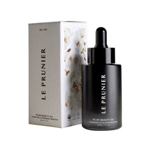 Shop Le Prunier Plum Beauty Oil at Inspire Beauty, a calming and brightening facial oil that nourishes and protects.