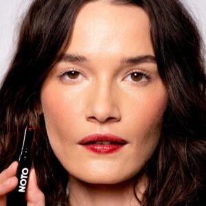 NOTO Botanics Genet Multi-Bene Stick is a deep berry stain stick for lips and cheeks.