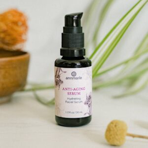 Annmarie Gianni Anti-Aging Serum, an aloe based hydrating serum to keep skin soft and radiant.