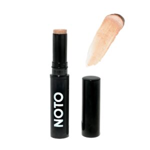 NOTO Hydra Highlighter Stick for a dewy glow.