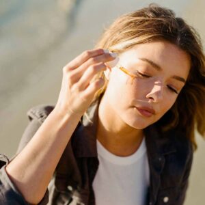 Maya Chia Super Naked Plum Chia Face Oil is a lightweight moisturizing facial oil for soft, smooth skin.