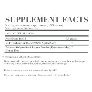 Agent Nateur Holi (Radiance) Beauty From Within supplement facts.