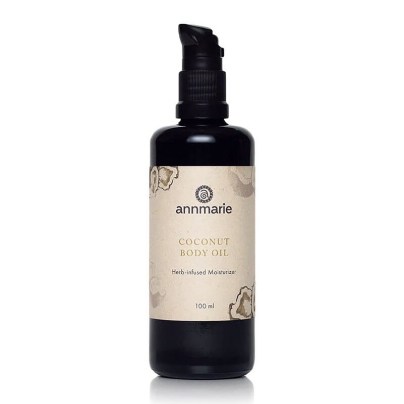 Shop Annmarie Skin Care Coconut Body Oil, an all natural herb-infused body oil for soft skin.