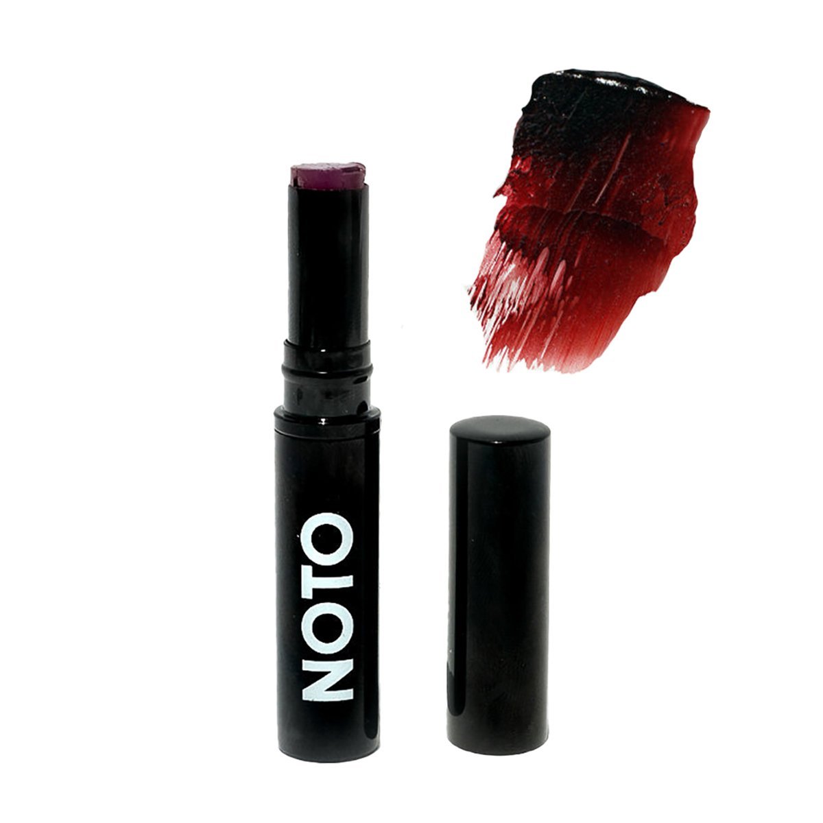 Noto Botanics Genet Multi-Bene Stick, a deep berry hue for lips and cheeks.