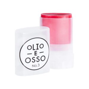 Shop Olio E Osso Balm No. 3 Crimson, a deep yet subtle crimson red for lips and cheeks.