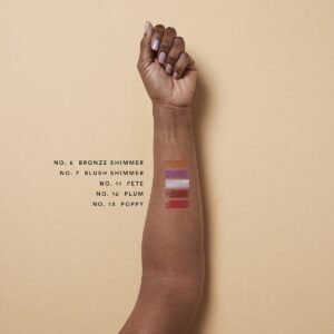 Use Olio E Osso Shimmer Balms for a touch of color and highlight.