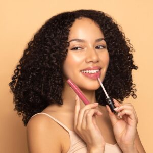 TOK Beauty Lip Tonic Wild is a bold berry lip gloss with lasting shine and non-sticky moisture.