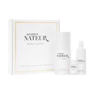 Agent Nateur Holi (Trinity) Travel Size is a 3-step travel size kit featuring Agent Nateur bestselling skincare.