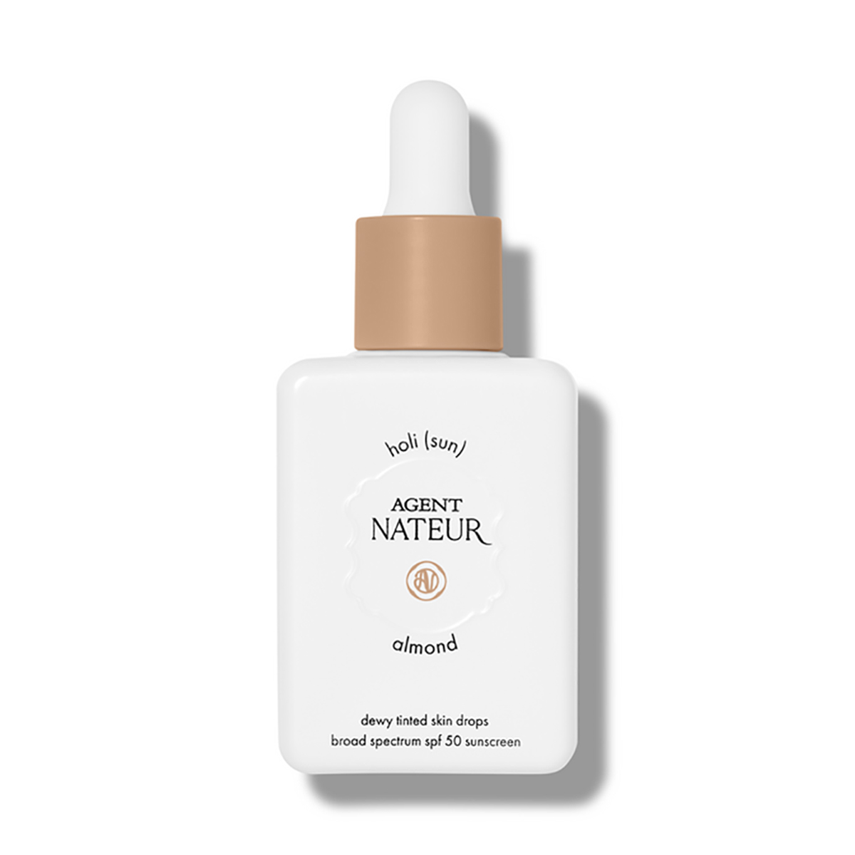 Shop Agent Nateur Holi (Sun) Dewy Tinted Skin Drops SPF 50 in shade: Almond at Inspire Beauty.