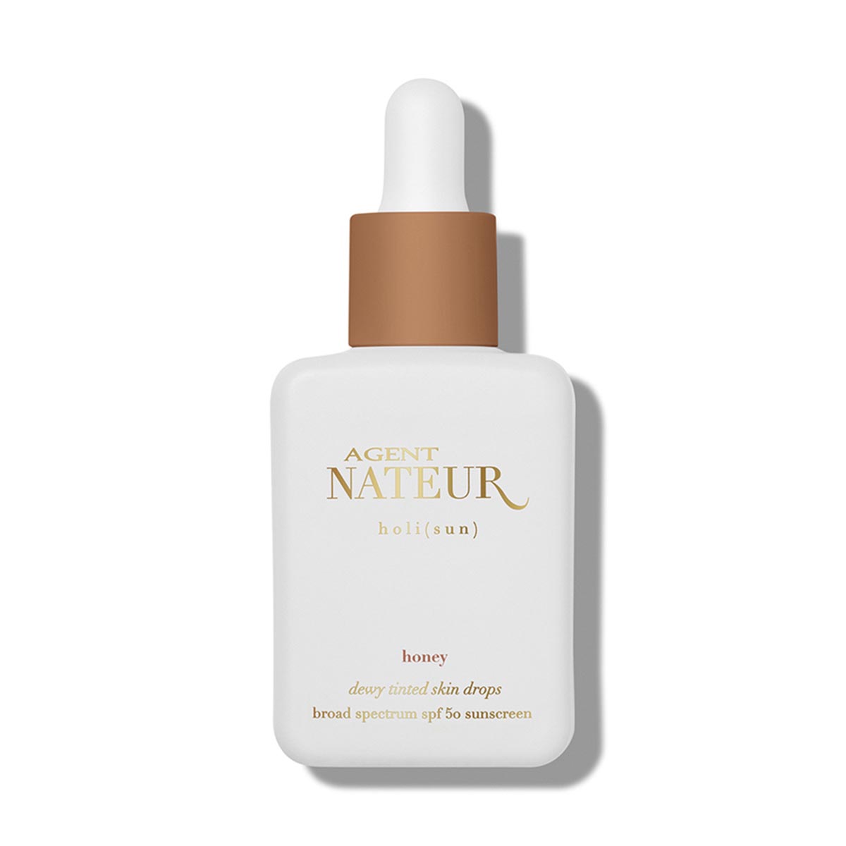 Shop Agent Nateur Holi (Sun) Dewy Tinted Skin Drops SPF 50 in shade: Honey at Inspire Beauty.