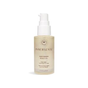 Shop Innersense Hair Renew Scalp Oil at Inspire Beauty, a lightweight hydrating oil to nourish roots and scalp.