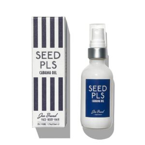 Jao Seed PLS face, body and hair oil for silky soft skin and a satiny glow.