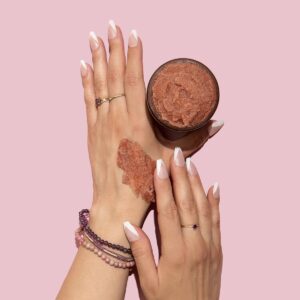 Nopalera Hibiscus Cactus Flower Exfoliant is a moisturizing body polish that exfoliates as it softens and moisturizes skin.