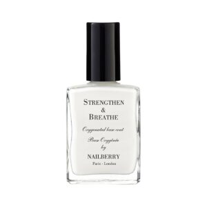 Shop Nailberry Strengthen & Breathe, an oxygenated base coat and nail strengthener at Inspire Beauty.