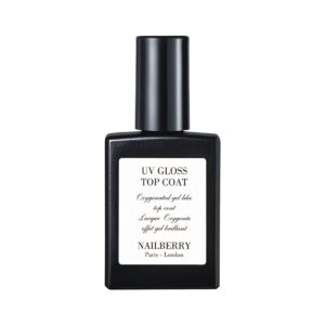 Shop Nailberry UV Gloss Top Coat at Inspire Beauty, a breathable top coat with a gel-like finish.