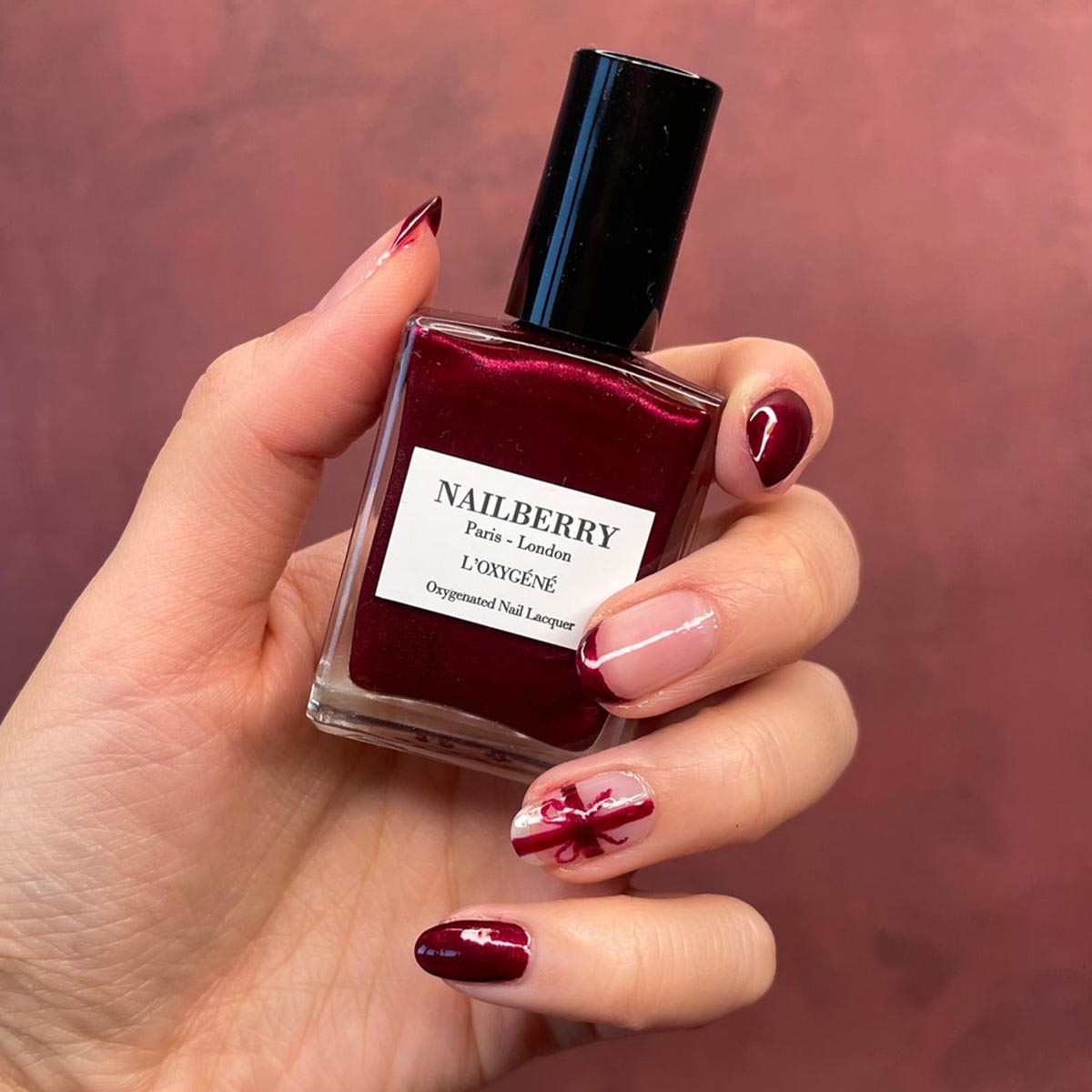 Nailberry Mystique Red Nail Polish available at Inspire Beauty