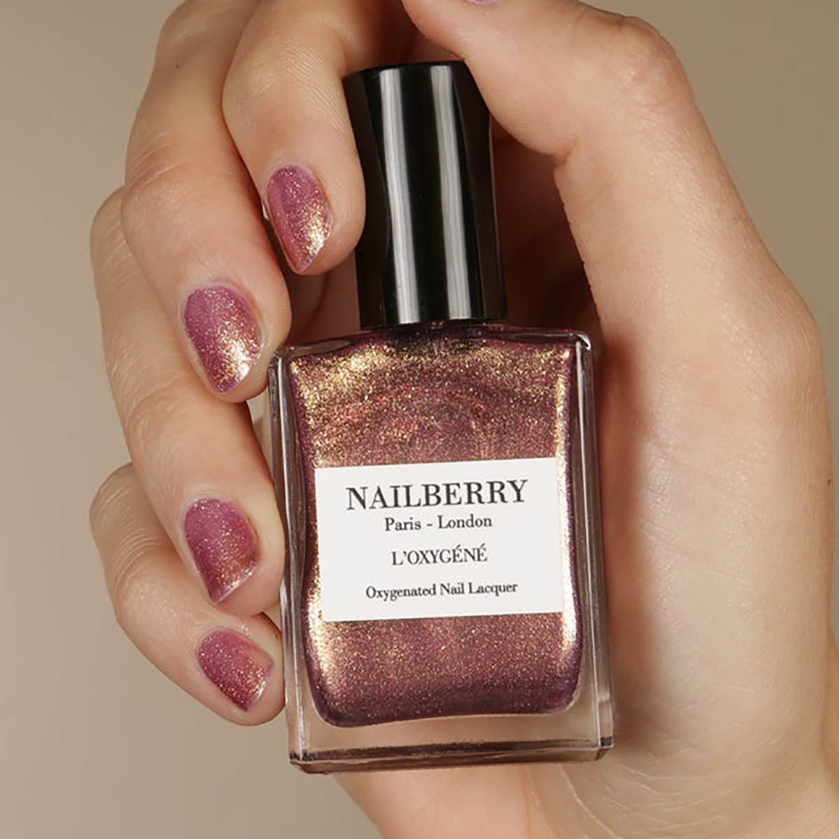 Nailberry Pink Sand Nail Polish available at Inspire Beauty