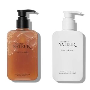 Shop Agent Nateur The Body Duo at Inspire Beauty, a body wash and moisturizer set to cleanse, exfoliate and deeply nourish your skin.