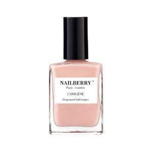 Shop Nailberry L'Oxygene Nail Polish A Touch Of Powder at Inspire Beauty, a soft and understated semi-sheer pink beige.
