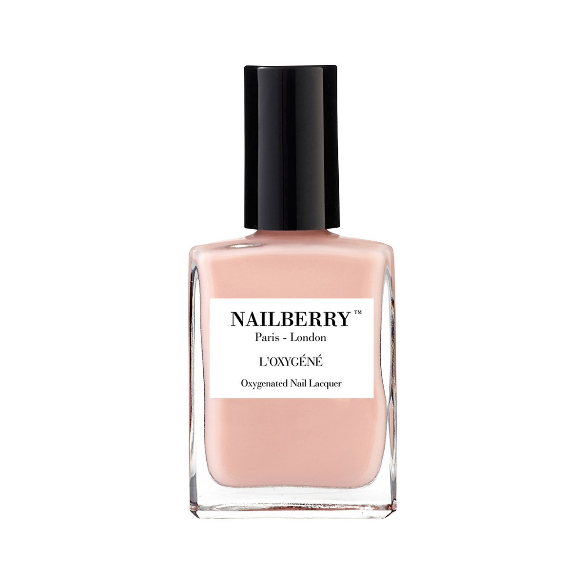Shop Nailberry L'Oxygene Nail Polish A Touch Of Powder at Inspire Beauty, a soft and understated semi-sheer pink beige.