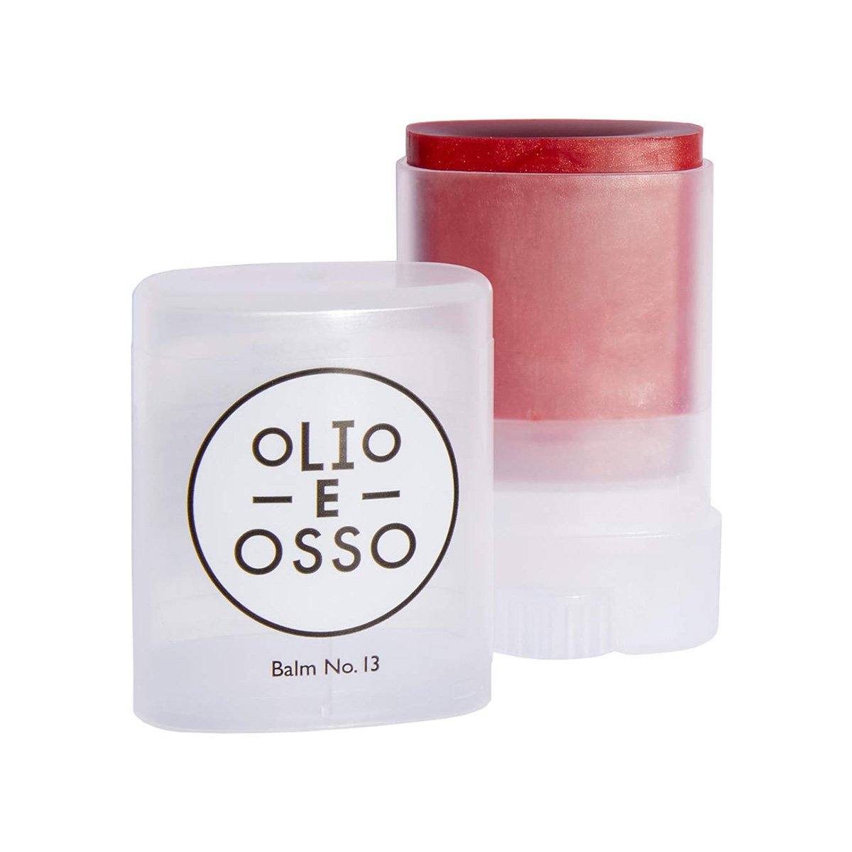 Shop Olio E Osso Balm No.13 Poppy at Inspire Beauty, a lovely red with subtle shining vibrance that brightens the lips and cheeks.