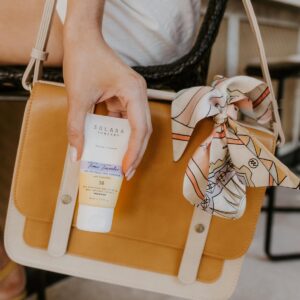 Solara Suncare Time Traveler Face Sunscreen SPF 30 is an active-wear, water-resistant mineral-based sunscreen that deeply moisturizes as it protects.