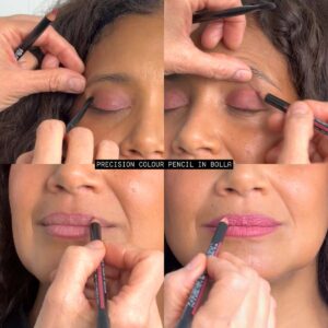 19/99 Precision Colour Pencil in Bolla is a multi-use makeup pencil for lips, cheeks and eyes.