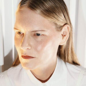 19/99 Beauty Tinted Matte Balm Terra on lips.