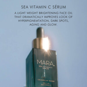 Mara Beauty Sea Vitamin C Serum is a lightweight brightening facial oil that helps fade dark spots and gives skin a glow.