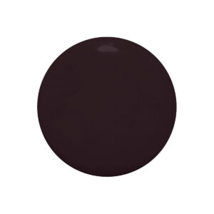 Nailberry Hot Coco nail polish, a rich deep cocoa espresso hue.