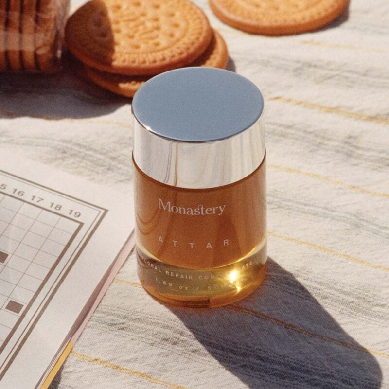 Monastery Made Attar Floral Repair Concentrate is full of precious ingredients that protect skin and boost its glow.
