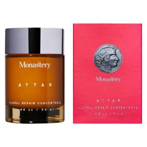 Monastery Made Attar Floral Repair Concentrate is a deeply nourishing beauty balm for luminous, silky smooth skin.