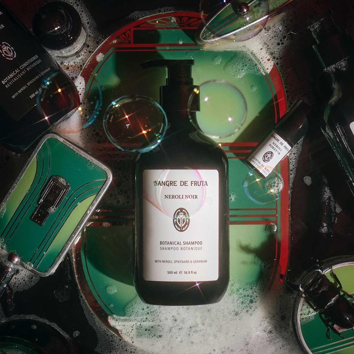 Sangre De Fruta Neroli Noir Botanical Shampoo available at Inspire Beauty.