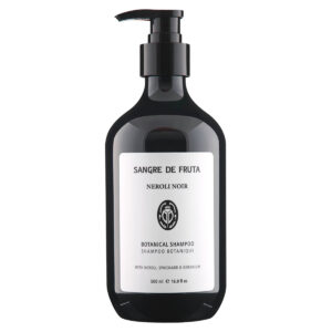 Shop Sangre De Fruta Neroli Noir Botanical Shampoo at Inspire Beauty, a gentle hydrating shampoo with a euphoric neroli scent.