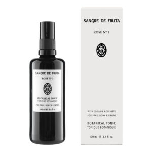 Sangre De Fruta Rose No.1 Botanical Tonic, a fine mist with a rose petal scent for face, body and linens.