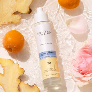 Solara Good Karma Sunscreen Oil available at Inspire Beauty.